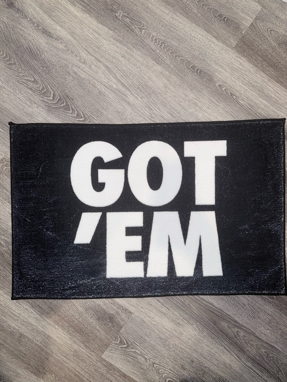 SNKRS Got Em Rug Sneakerhead Home Decor Black White Design 29x19